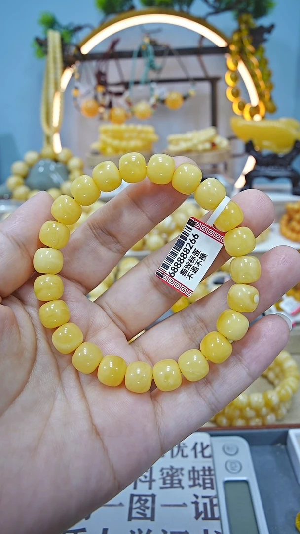 【闪购商品】蜜蜡手串未镶嵌10.3+*****