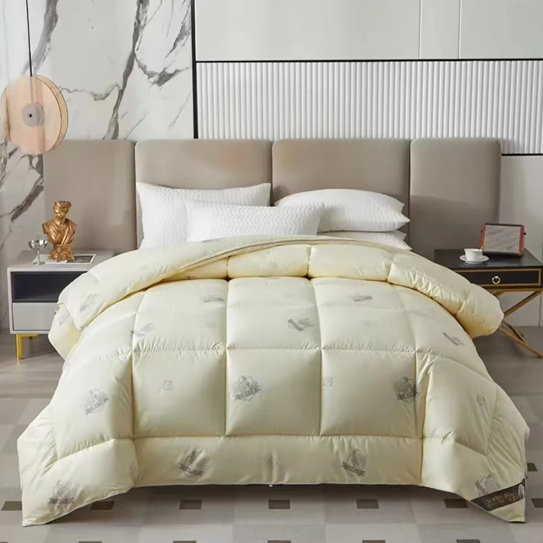 澳洲羊毛被秋冬正品纯羊毛被子单人双人吸湿透气柔软加厚保暖轻盈