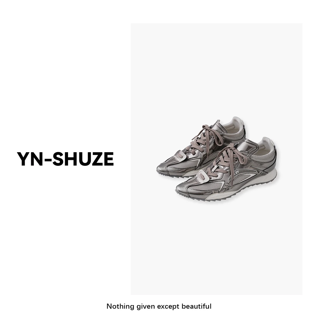 【YN-SHUZE】百搭拼接撞色网布尖头休闲鞋SZ-YNB-3399-1