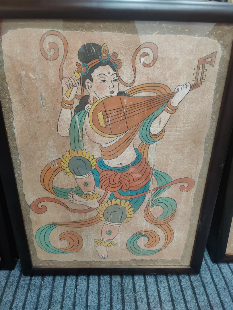 敦煌壁画泥板画49✘64.5厘米