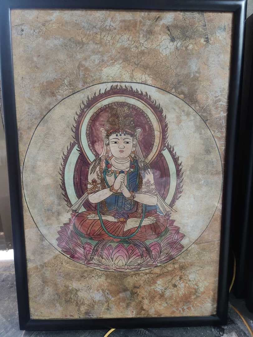 墙皮画尺寸95×65厘米