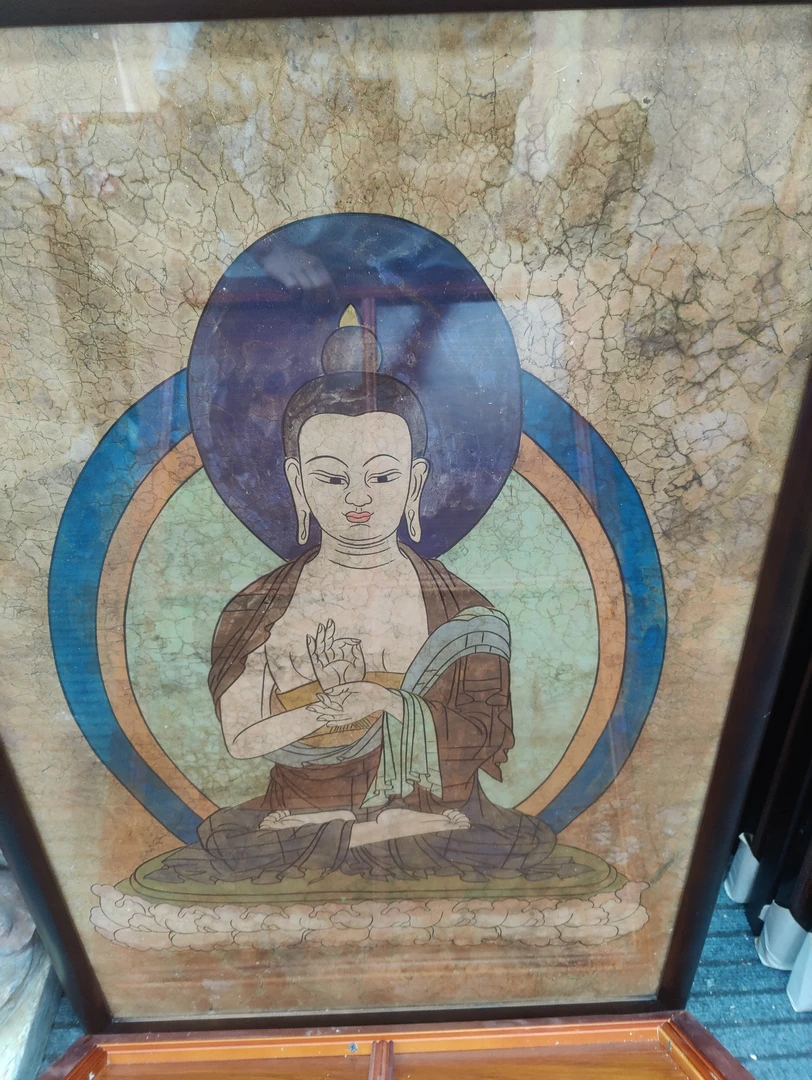 敦煌壁画墙皮画95✘65厘米