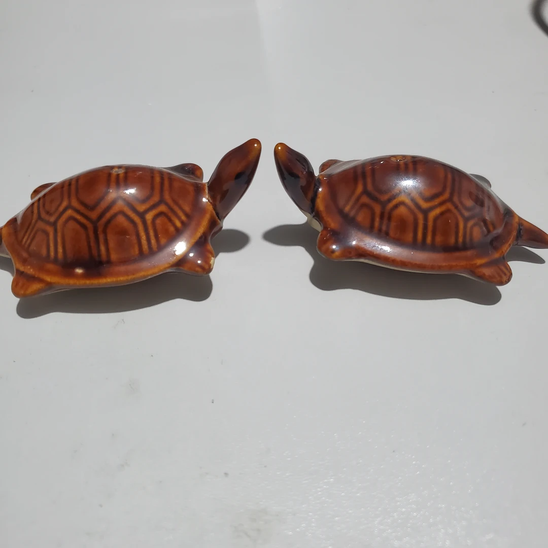 【微瑕两只装】，陶瓷浮水龟，茶宠花盆摆件，鱼缸摆件动物创意茶道