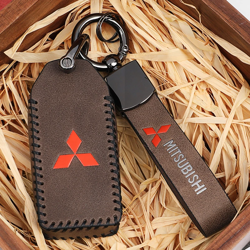 三菱欧蓝德/劲炫/奕歌钥匙包纯手工制作头层牛皮钥匙保护套定制
