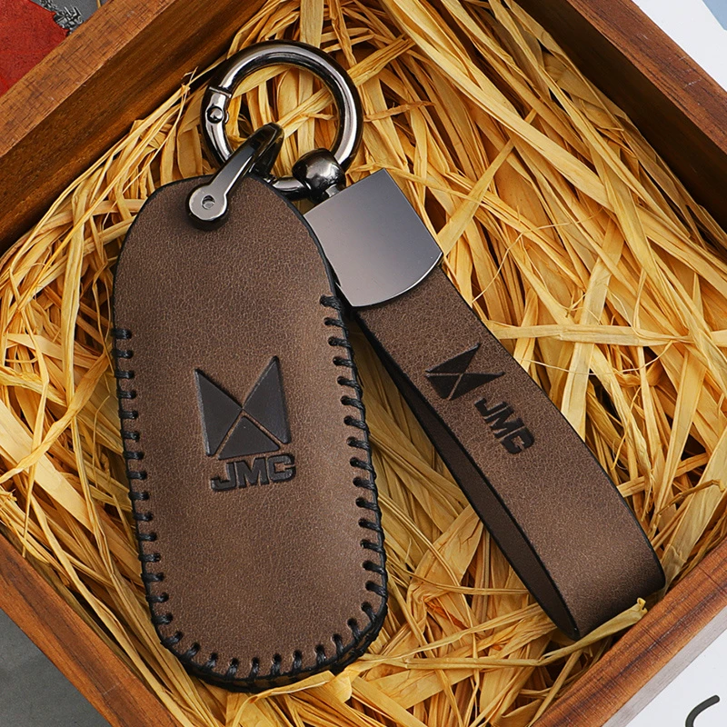 江铃域虎7/域虎9驭胜钥匙保护套头层牛皮手工制作遥控钥匙包定制