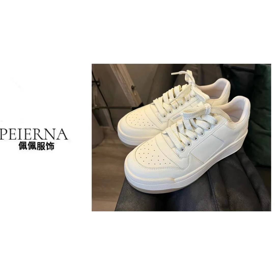 佩佩PA【小白鞋】鞋子  W2482  5105137  百搭时尚白色厚底低帮