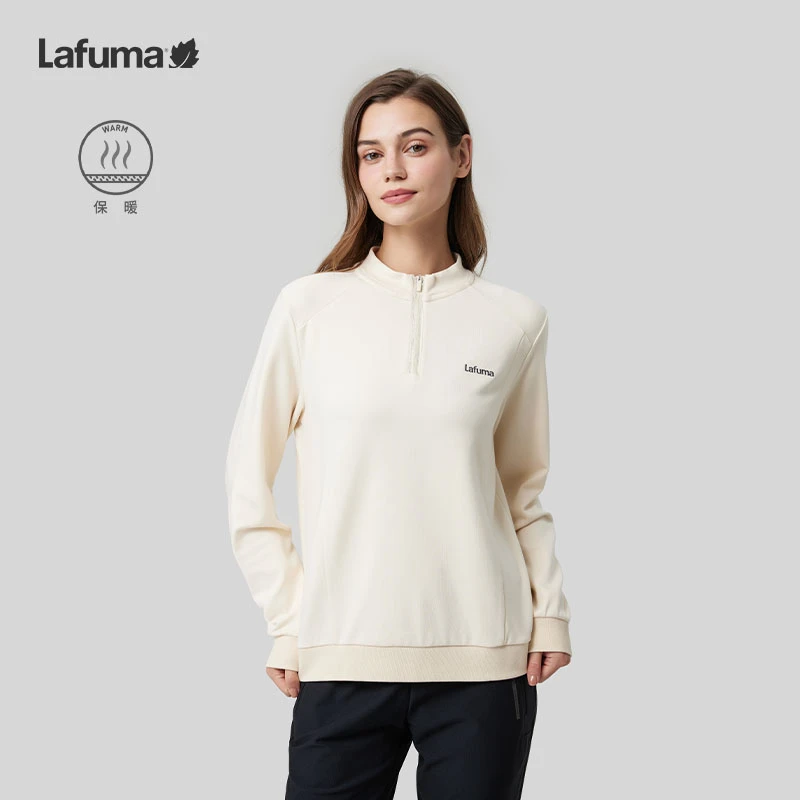 LAFUMA乐飞叶户外秋冬立领德绒运动长袖T恤女士打底衫LFTS3DW74