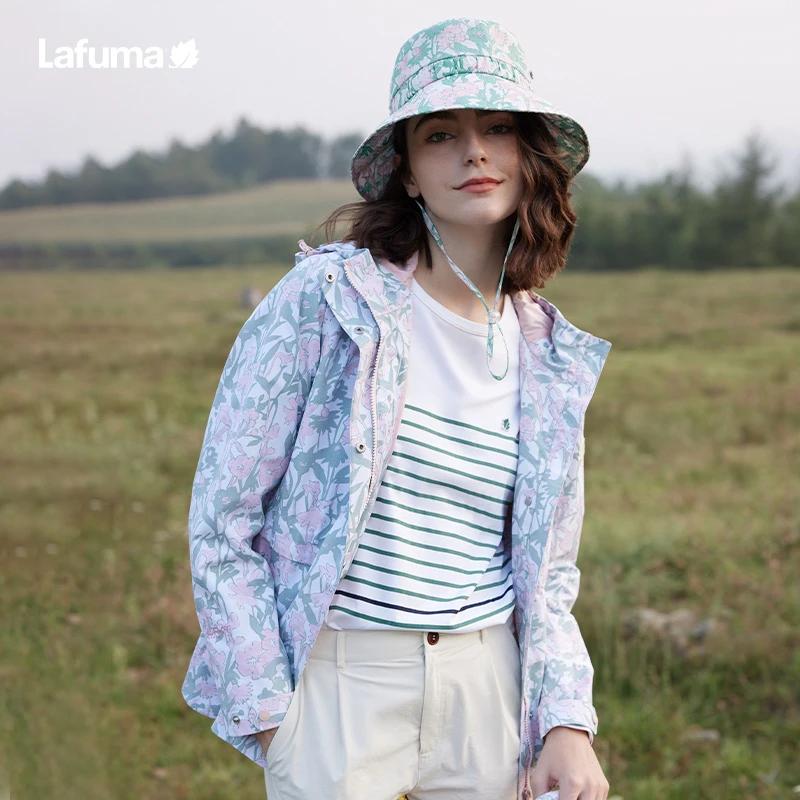 LAFUMA乐飞叶户外防水休闲透湿印花夹克衫女士运动风衣LFJA4AS15