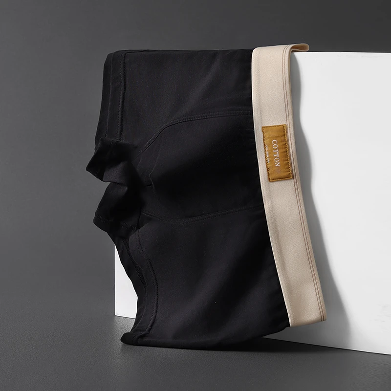 男士棉内裤潮流个性平角裤透气舒适四角裤宽松短款男生爆款裤衩