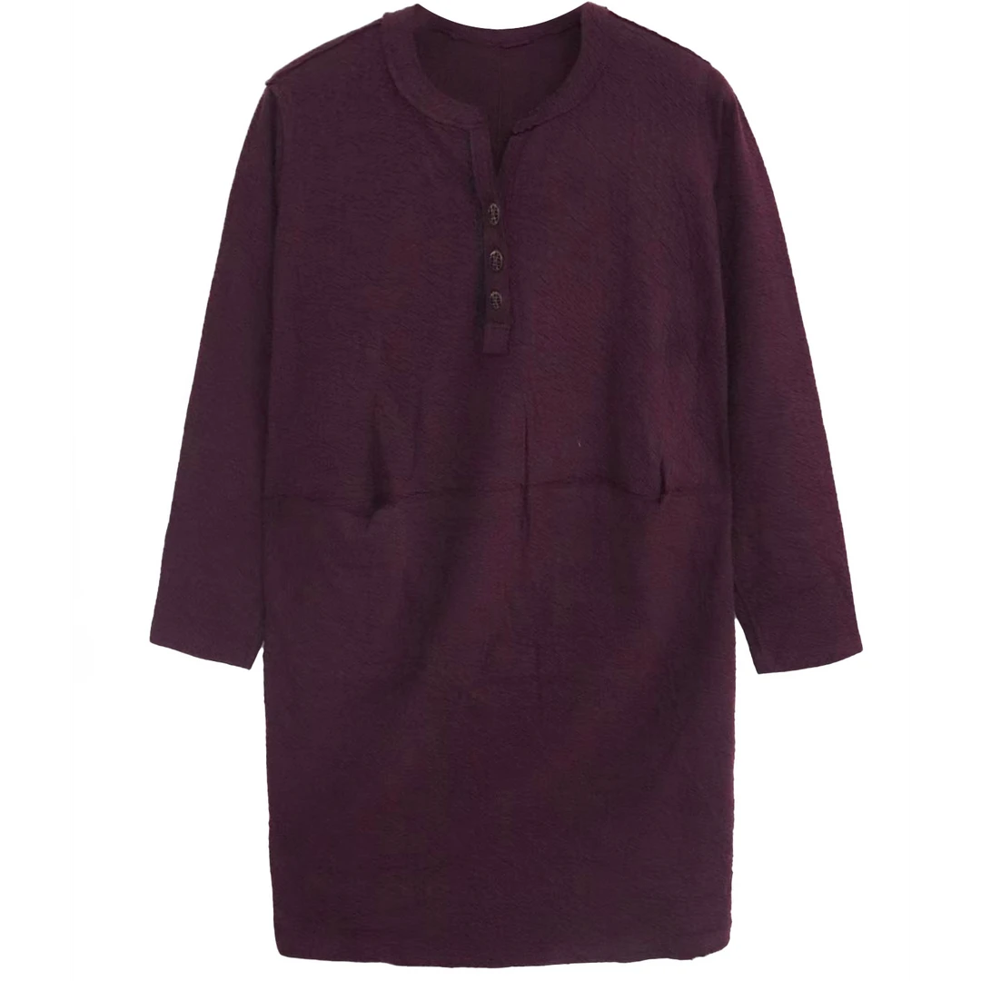 新款大码纯色中长款遮肉显瘦宽松休闲时尚洋气长裙知性风衣服2268