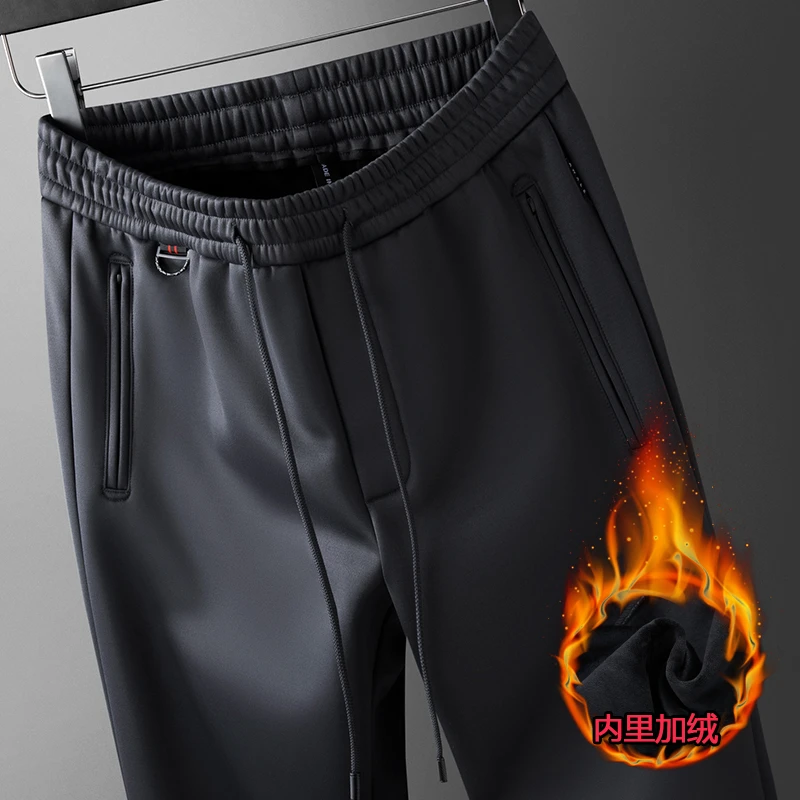 【保暖舒适】高端运动裤男加绒加厚秋冬休闲长裤卫裤高腰深档男裤