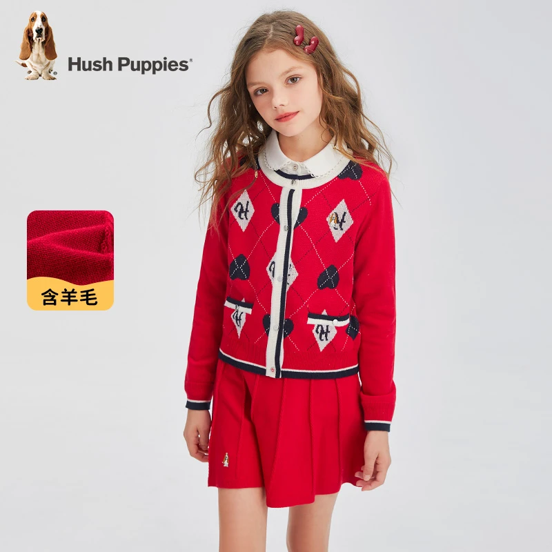 【套装裙】暇步士童装女童套裙秋季新款针织裙子两件套