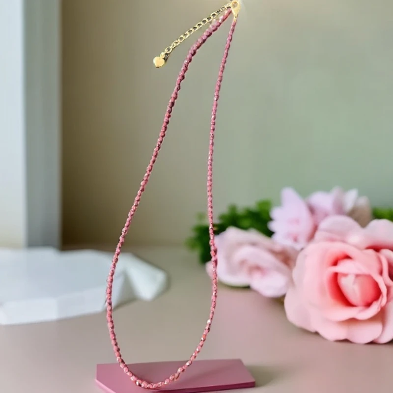 天然石榴石项链单圈