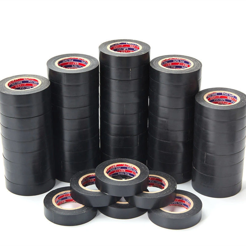 正品绝缘电工胶带PVC防水电工胶布耐高温黑色彩色大卷论斤卖批发