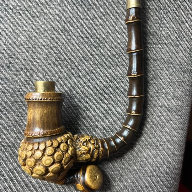 贵州烟斗（竹艺烟斗手把件）根雕竹子文玩把件