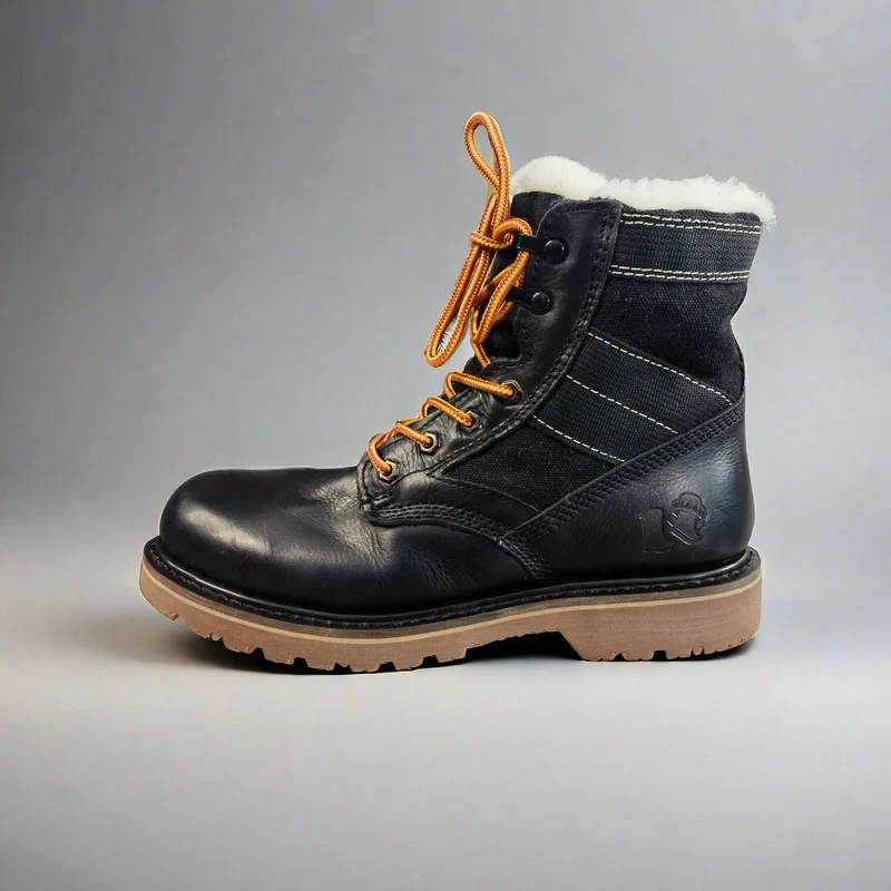 BULGAAR男靴、固特异羊毛里马丁靴、复古、手工做旧雪地靴，冰雪穿越