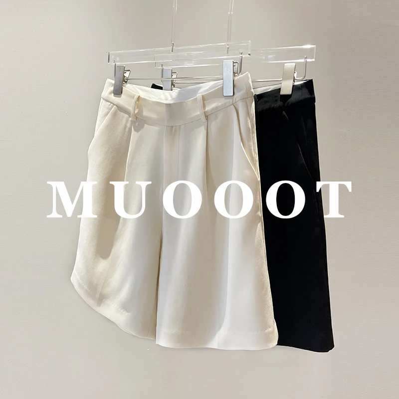 百慕达 不挑身材~百慕达短裤显瘦休闲气质西装中裤 116E2707白色