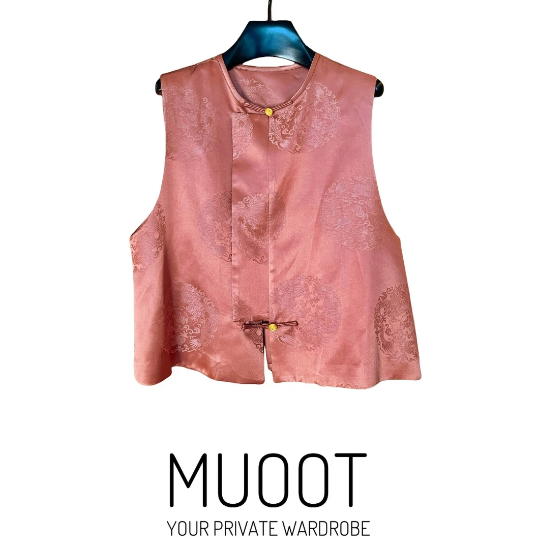 上衣衬衣网红时尚新中式夏季唐装提花马甲116E04283