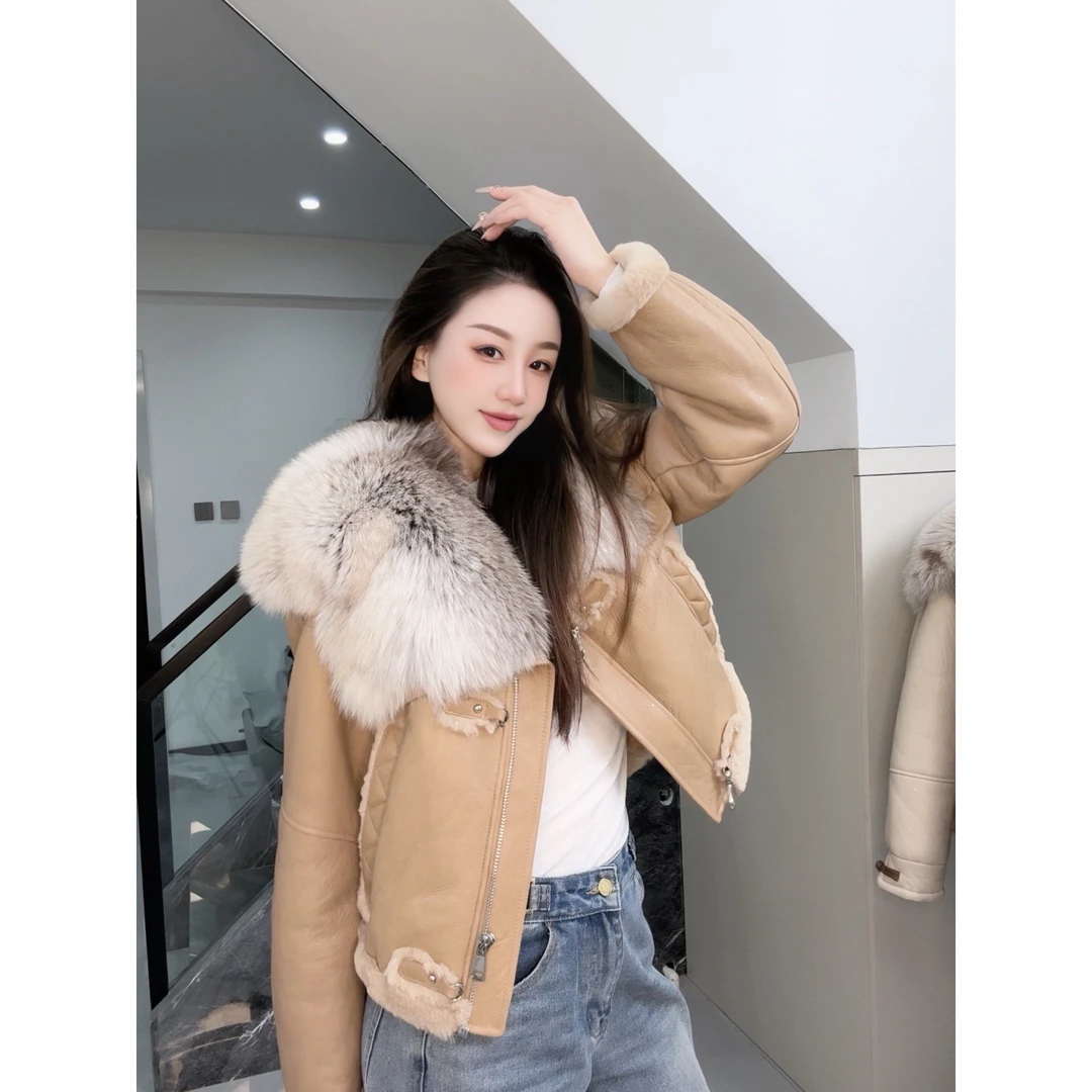 静静.DF99 | 24走秀新品时尚女士冬天皮毛一体女士外套-27036