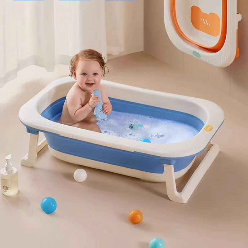 【福袋】 bebetour婴儿洗澡盆可折叠 蓝色