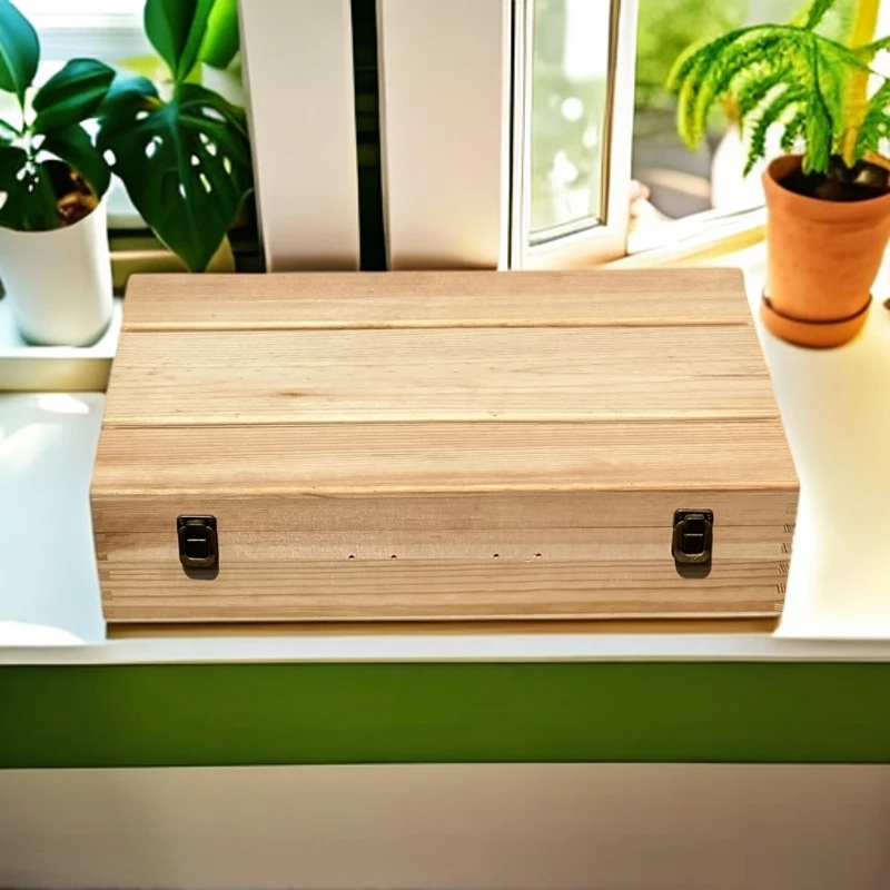 实木桌面长方形收纳盒家用创意储物微瑕品完美主义者慎拍