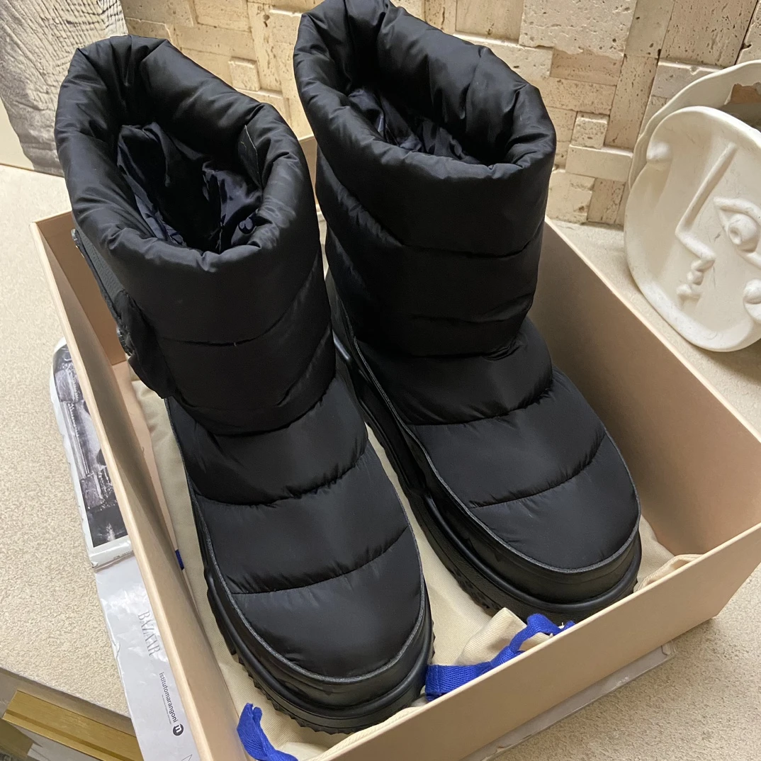 99新 LouisVuitton/路易威登 黑色雪地靴 40码