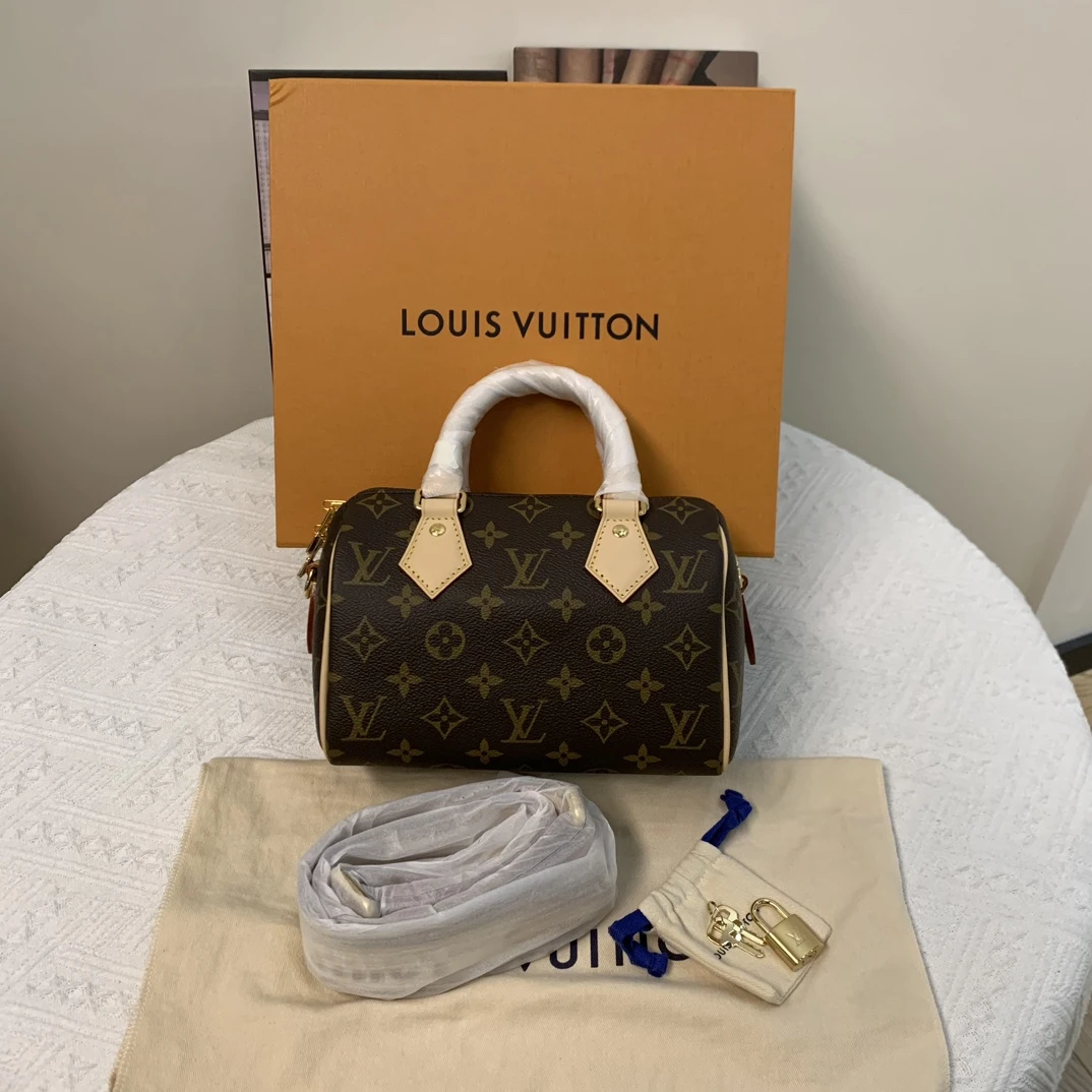 全新未使用 LouisVuitton/路易威登 经典老花配色 speedy20