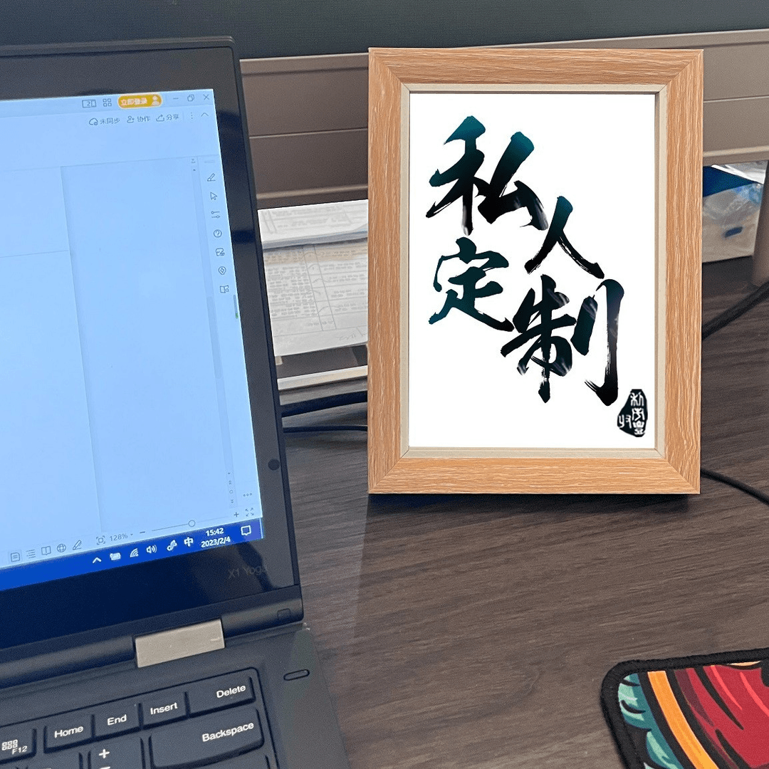 《私人订制》纯手绘 带画框7寸（15*20cm） 请勿侵权