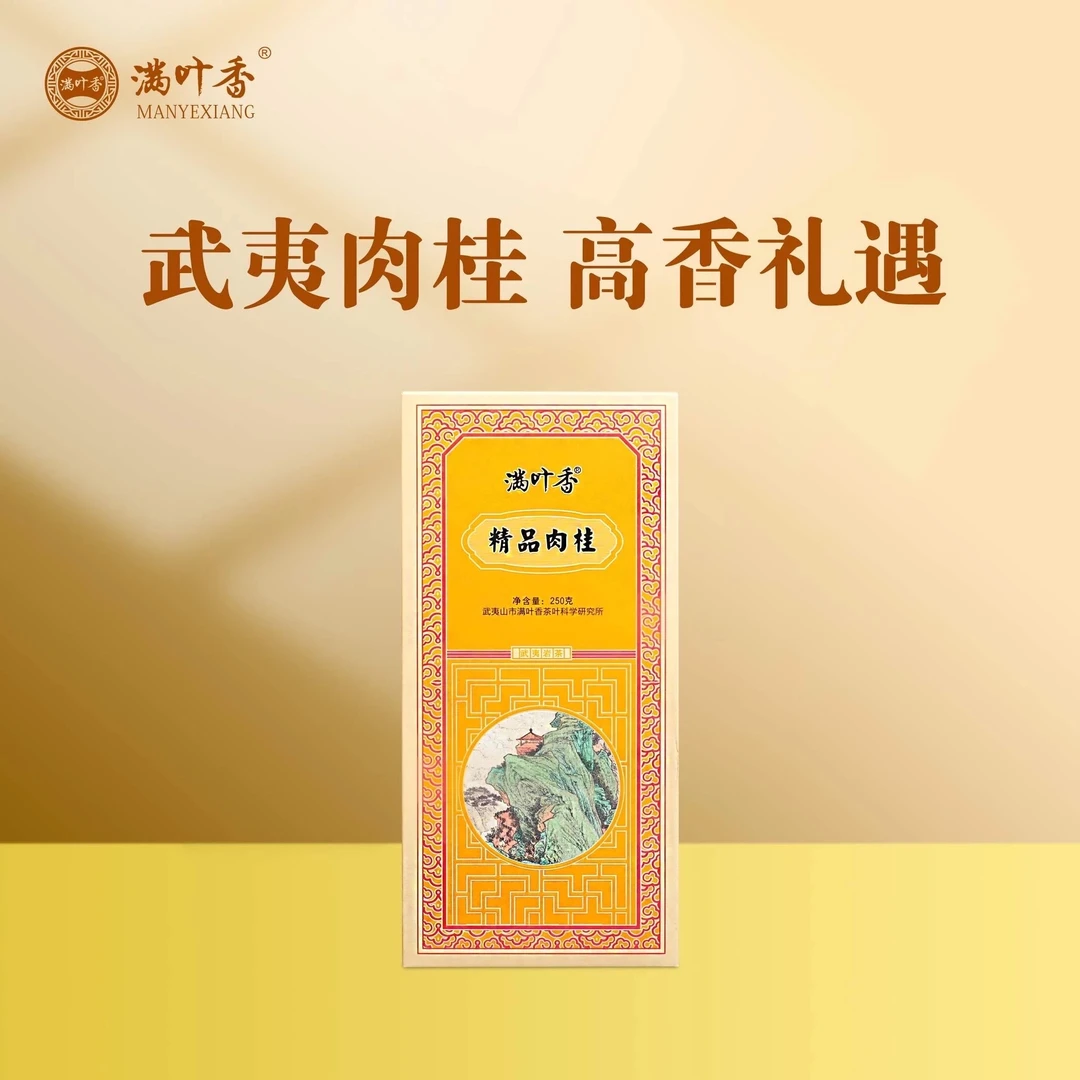 满叶香精品肉桂武夷岩茶古法传统乌龙茶武夷肉桂醇香型250克/盒