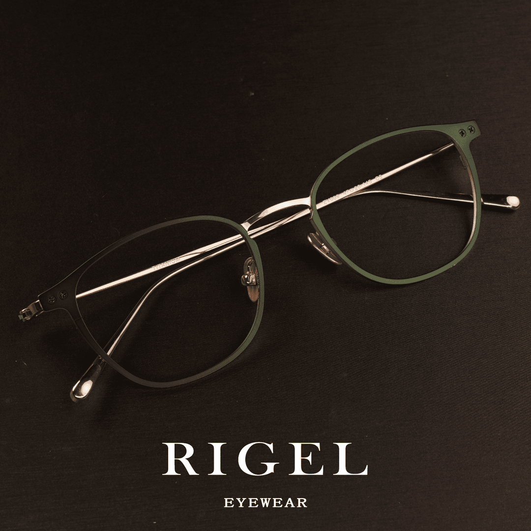 RG&RIGEL高端女士纯钛眼镜防蓝光配镜眼镜近视手工眼镜超轻纯钛