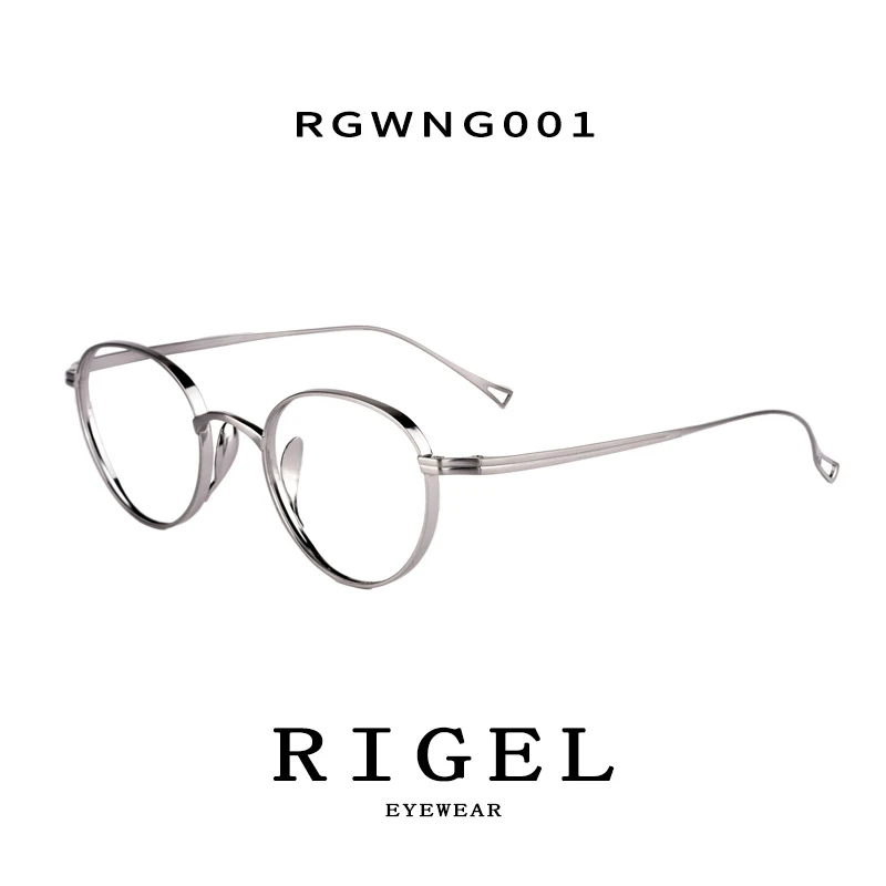 RG&RIGEL万年龟同款纯钛眼镜钛架超轻电镀防蓝光近视眼镜百搭钛架