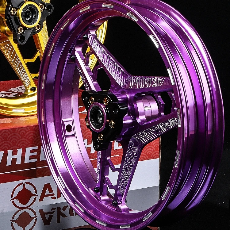 AK满天星轮毂12寸改装小牛U+B N1S前轮圈U2 MS 九号MMAX110P轮毂