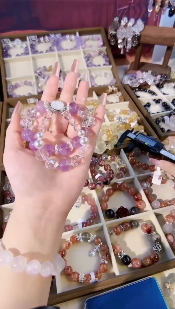 【闪购商品】水晶手串未镶嵌福福轻奢设计天然水晶微色差