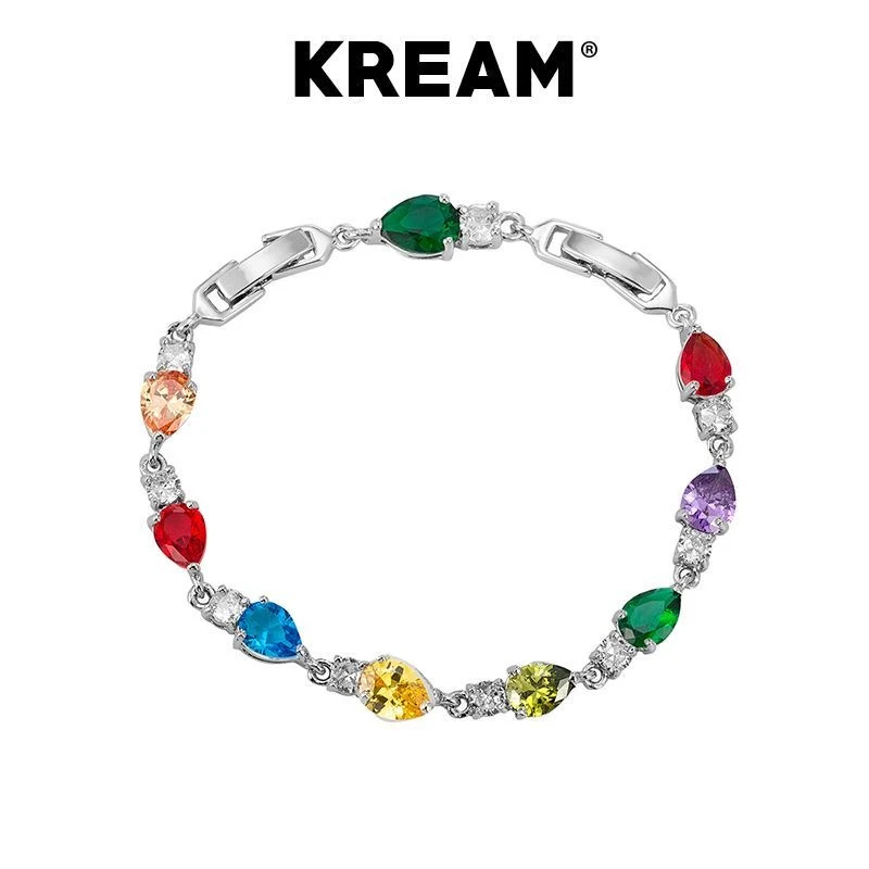 BTSP 24SS满钻异性彩钻多巴胺嘻哈男女潮手链