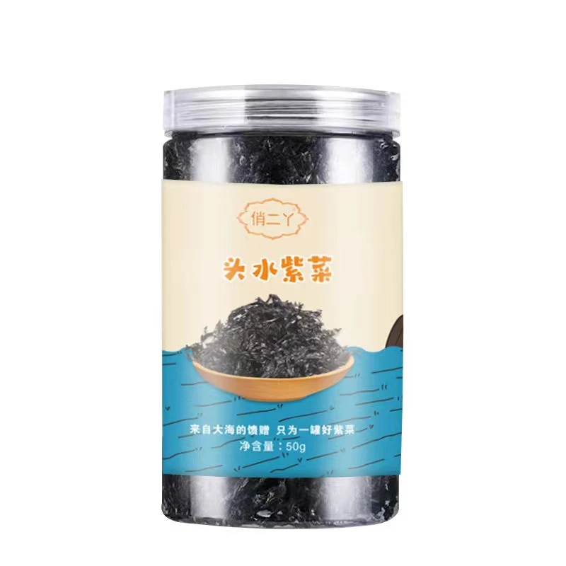 俏二丫头水紫菜无添加盐高淡干含钙幼嫩干净干货 无调料包50克/瓶