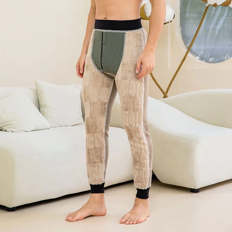 700克加厚保暖男士棉裤底裤冬季修身紧身打底高腰内穿弹力