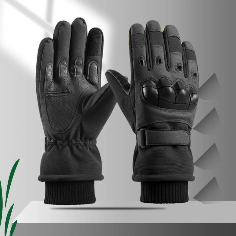 摩托车机车骑士骑行手套男触屏冬季加绒加厚保暖防寒防风防摔战术