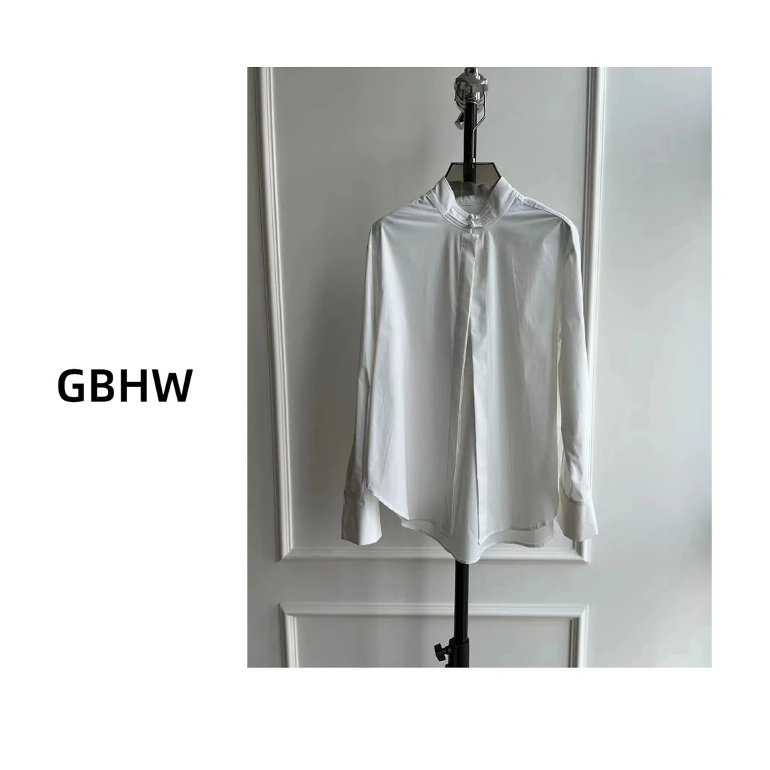 80355新 中式白色系国风衬衫女 4