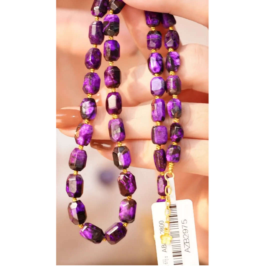 舒俱来钻切夹层红丝绒素项链18k/40cm/AZB2975