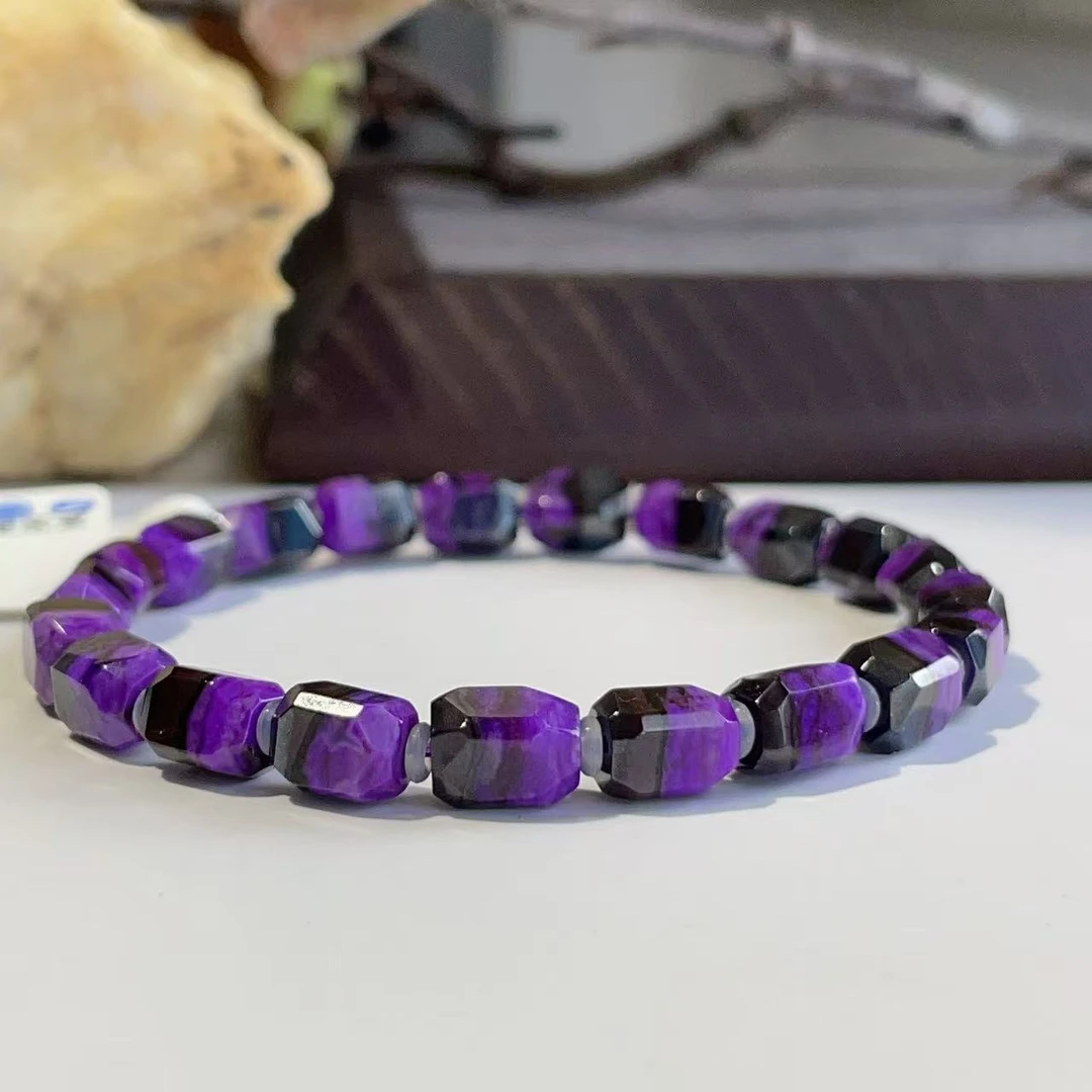 舒俱来钻切夹层皇家紫单圈AZB3370手串/4-5mm【编码多样性】