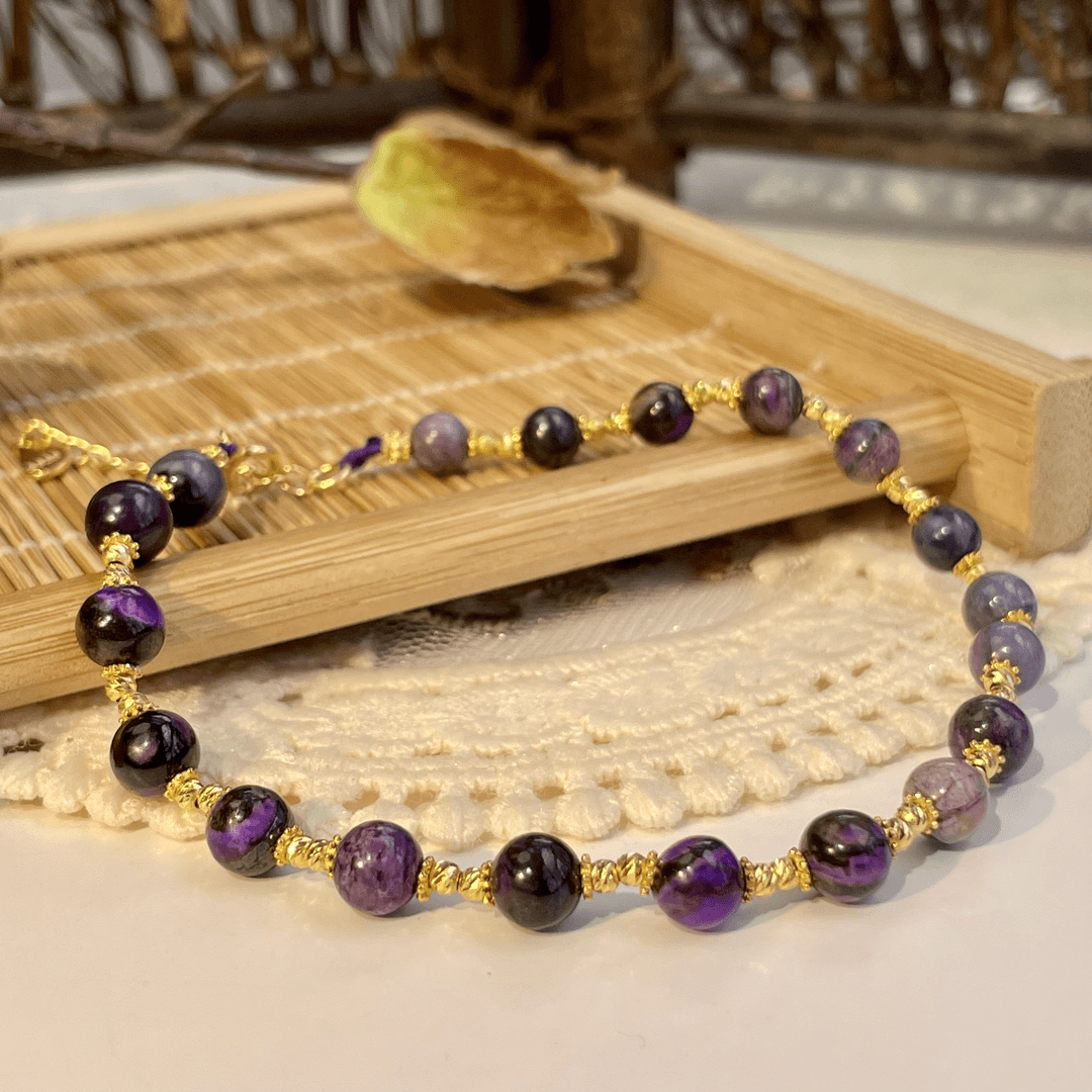 舒俱来5mm/手工0.5圆珠满天星手链(孤品)AZB0847