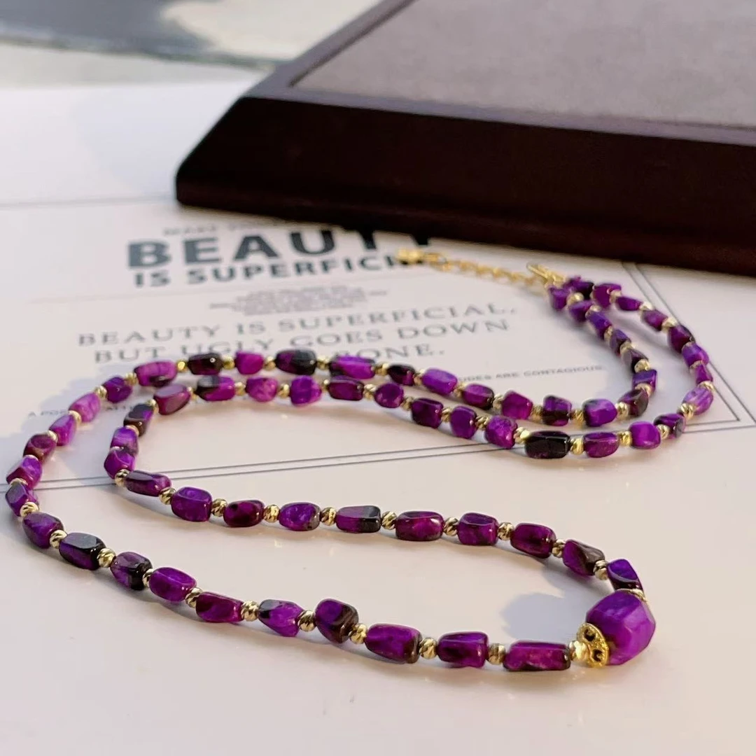 舒俱来钻切红丝绒项链/18k/40cm/AZB2846