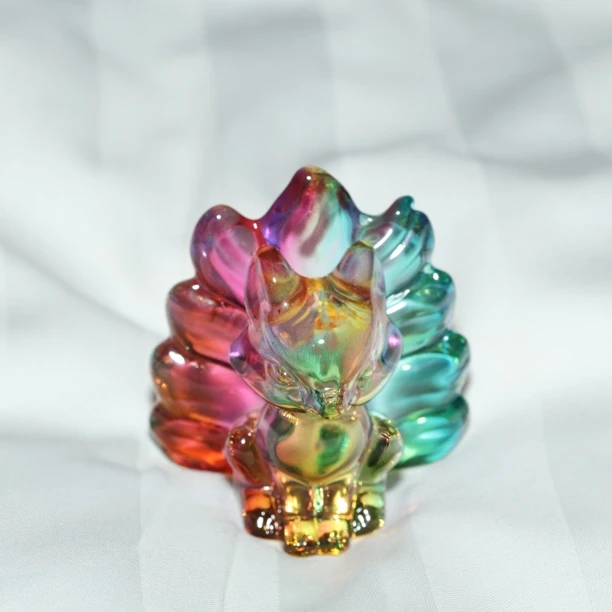 非金属玻璃吊坠 手工设计凤九彩色琉璃摆件多样性发一个