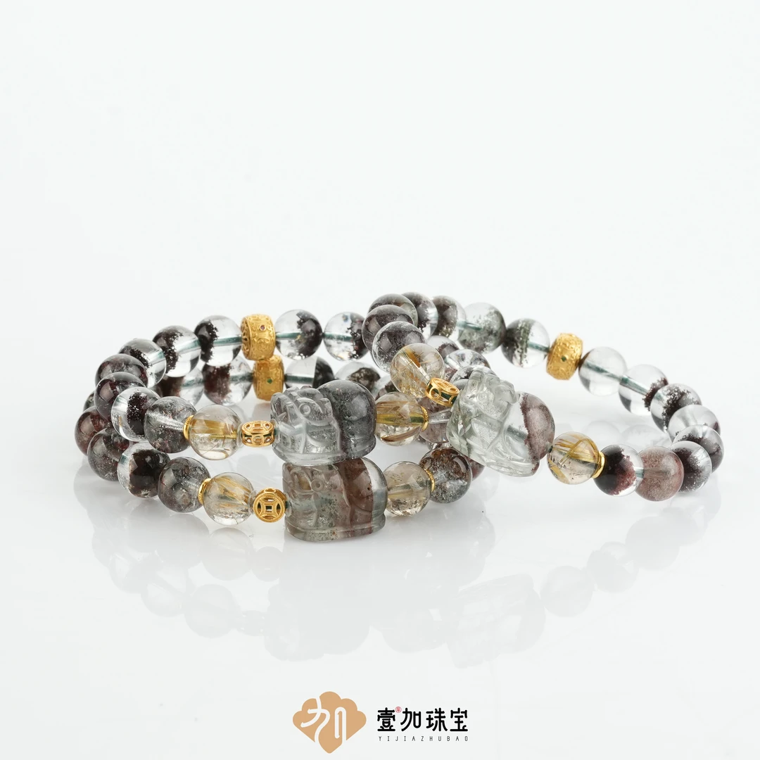 手工设计绿幽灵px水晶多宝手串多样性发一7076N