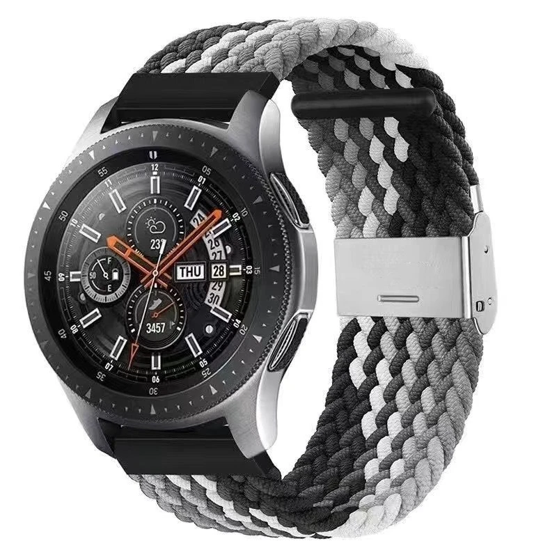 适用华为watch4pro表带弹力编织Watch3/GT2pro尼龙卡扣荣耀2/46mm