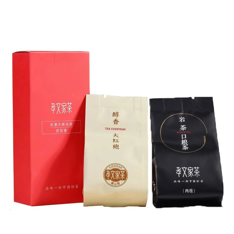 孝文家茶醇香大红袍肉桂口粮2泡试饮装武夷岩茶