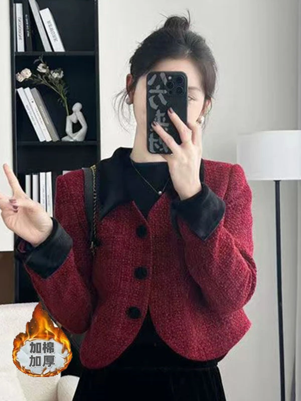 2024法式洋气时尚秋冬小香风外套女高级设计感小众名媛气质外套