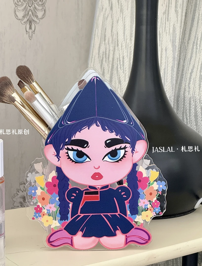 札思礼｜原创民族风笔筒/化妆刷桶可爱精致