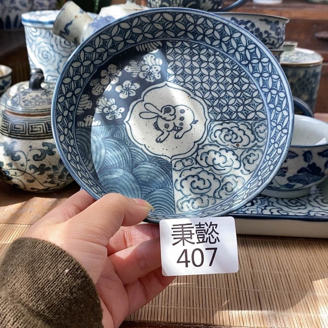 杯手工手绘青花陶瓷