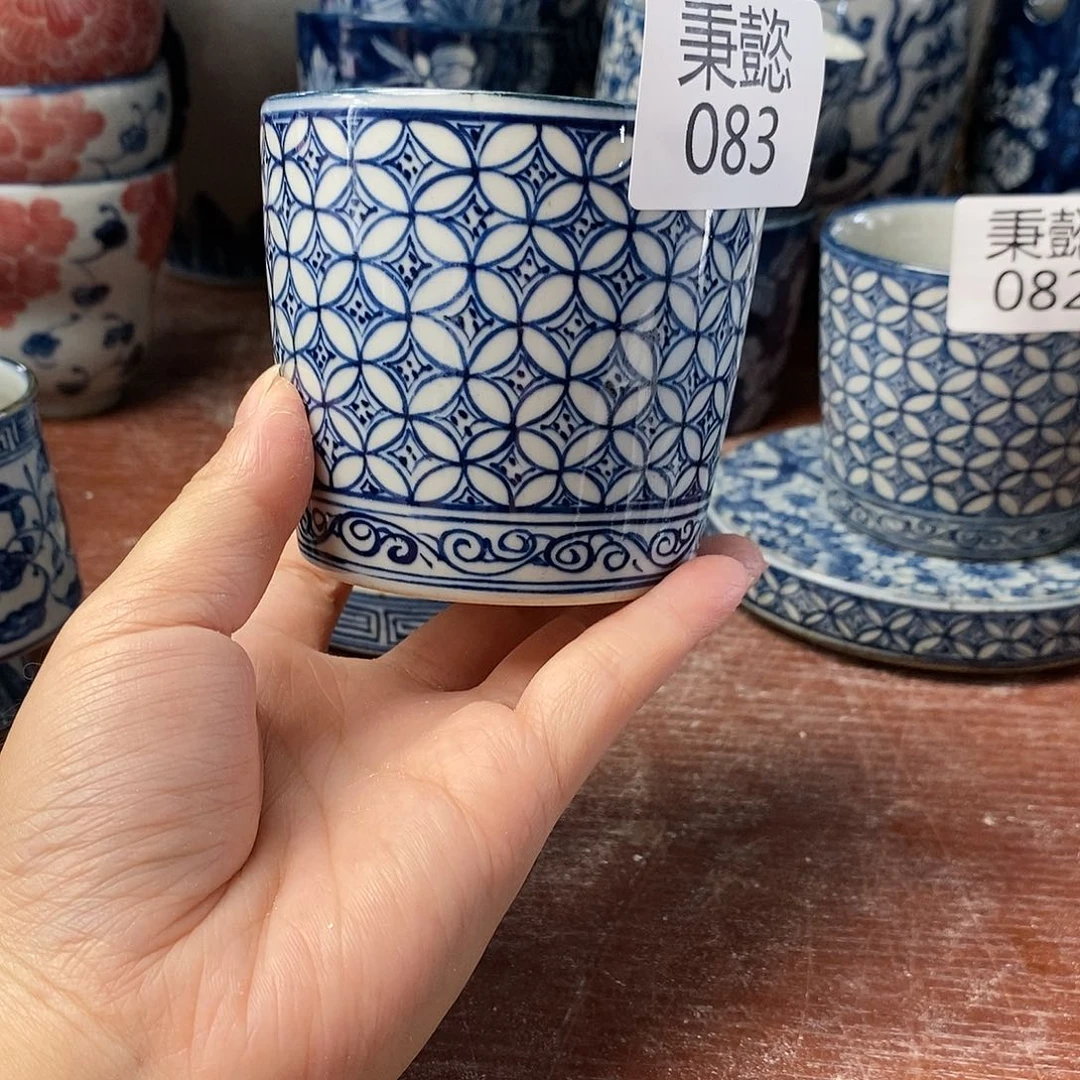 杯手工手绘青花陶瓷